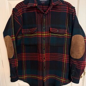 Ralph Lauren Red and Blue Plaid Wool Shirt